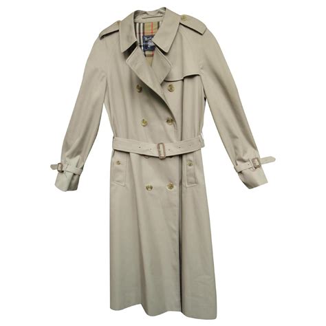 VINTAGE BURBERRY'S UNISEX BEIGE CAMEL TRENCH 